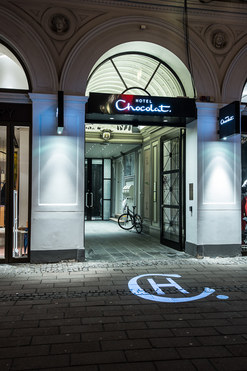 Hotel Chocolat ligger midt på Strøget