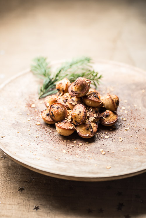 Små runde med kakaonibs - min egen favorit